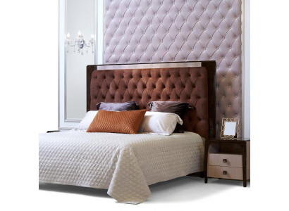 Bed luxury upholstery design double beds hotel marital sleeping room textile