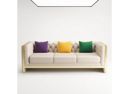 Sofa Design Sofas Upholstery Couches Fabric Relax Modern Three-Seater New