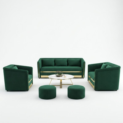 Sofa set 3+2+1 seater couch leather sofa living landscape set design