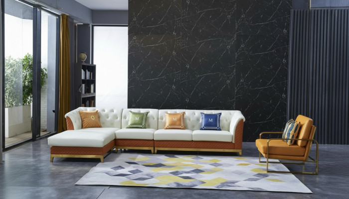 Design sofa couch corner sofa luxury stool upholstery suite living landscape
