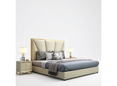 Bed Bedroom Set Design Furniture Luxury Decor Beds 2x Bedside Table 3-piece