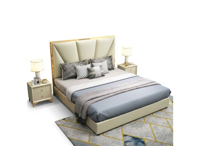 Bed wood beds luxury hotel classic double bed bed frame country house
