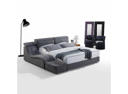 Designer bed textile hotel beds double bedroom luxury 180x200 bed frame