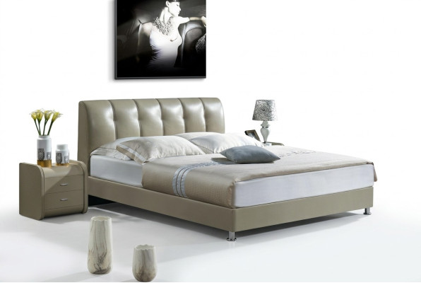 Bed Textile 2x Nightstand 3-piece Bedroom Luxury Set Furniture Modern Beds New