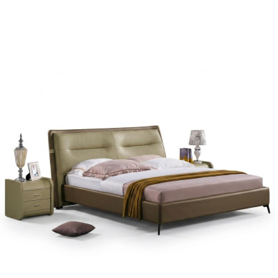 Double bed bedroom beds luxury furniture double bed hotel furnishings brown