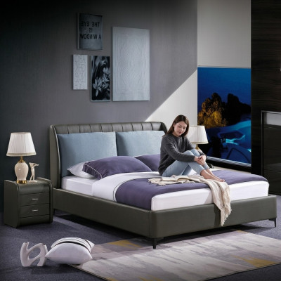 Double bed bedroom beds luxury taupe double bed hotel furnishings mud