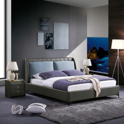 Double bed bedroom beds luxury taupe double bed hotel furnishings mud