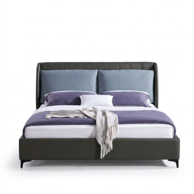 Double bed bedroom beds luxury taupe double bed hotel furnishings mud