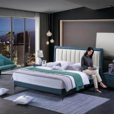 Bedroom set bed luxury furniture beds nightstands 3-piece set