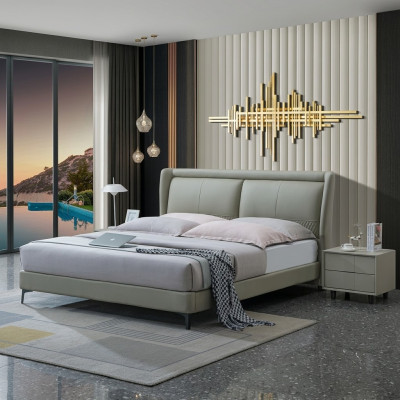 Luxury bed upholstery design double beds matrimonial hotel bedroom textile
