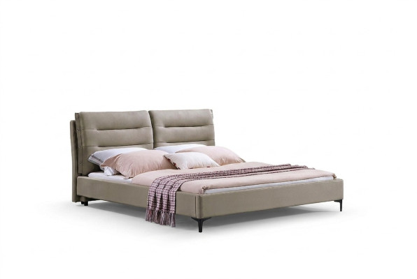Furniture beds double bed bedroom luxury double bed beige hotel furnishings