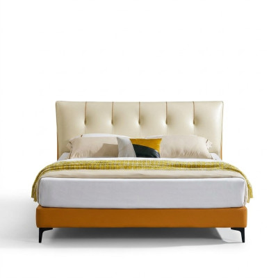 Leather bed, bed luxury beds, double, married, upholstered, hotel, complete set