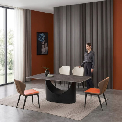 Design dining set 4 chairs set room group 5 pieces. Marble tables