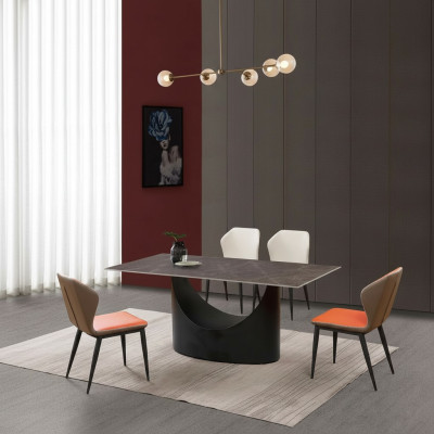 Design dining set 4 chairs set room group 5 pieces. Marble tables