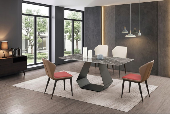 Complete set dining table, 4x chairs, dining room set, dining group, table, tables