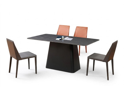 Classic table dining table wood dining room set 4x chair set chairs