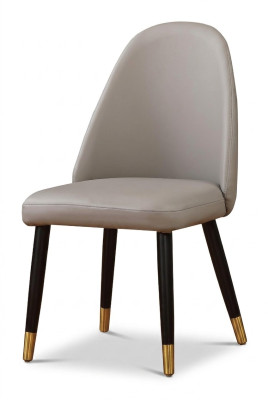 Incomparable chair in gray for a modern-style dining room