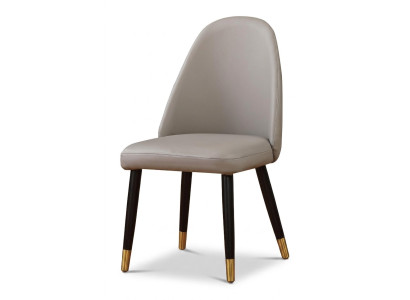 Incomparable chair in gray for a modern-style dining room