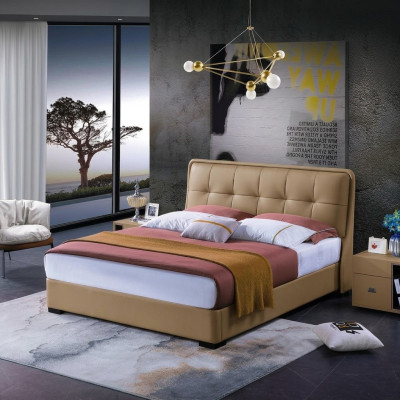 Design bedroom 3-piece. Bed 2x nightstand classic luxury bed set furniture