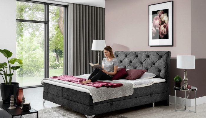 Bed Textile Upholstery Double Design Baroque Modern Style Chesterfield Beds Hotel