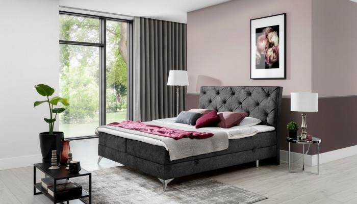 Bed Textile Upholstery Double Design Baroque Modern Style Chesterfield Beds Hotel