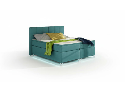 Luxury Designer Upholstered Bed Bed Beds Designer Bed Box Spring Fabric 180x200 New