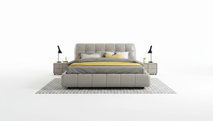 Bed Beds Double bed Bedroom Married Couple Upholstered Bed Double beds 180x200cm New
