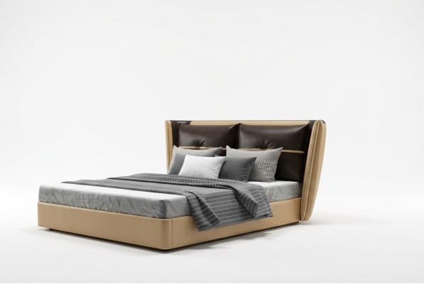 Luxury designer hotel bed bedroom upholstery beds double bed
