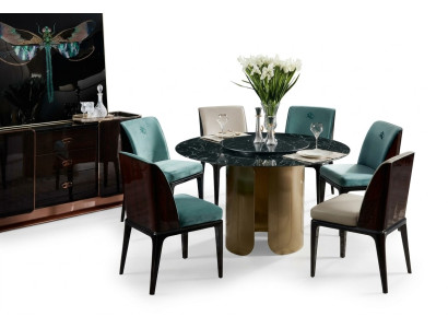 Chair Set Dining Room Light Blue Chair 4x Armchair Modern Design Furniture Luxury Chairs