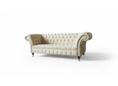 Chesterfield Cream Textile Living Room New Creative Modern Design Furniture Luxury Sofa