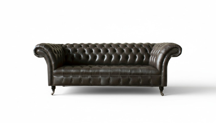 Chesterfield 3 Seater Modern Design Couches Leather Sofa XXL Seating Furniture Sofas