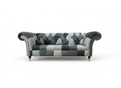 Three-seater living room design couches upholstered sofa sofas velvet fabric Chesterfield