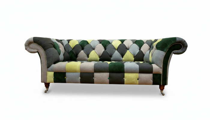 Chesterfield 3 Seater Multicolor Living Room Design Couch Sofa Designer Furniture