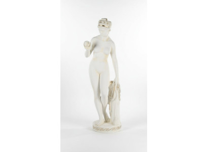 Antique Marble Style Statue Eva with Apple XXL Figure Statues Sculpture Decor PG010