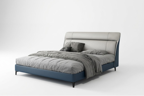 Luxury hotel beds double bed design wood modern furniture bedroom