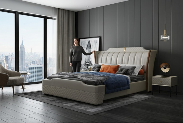 Italian style furniture design beds modern frame bedroom