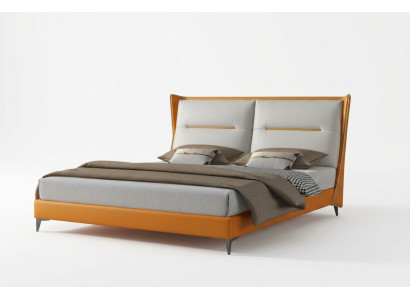 Modern design bed 180x200 leather hotel beds double bedroom