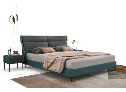 Classic luxury beds upholstered leather textile high-quality bedroom bed new