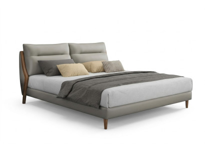 Classic luxury beds upholstered leather textile high-quality bedroom bed new