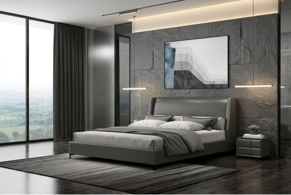 Bed, Cushion, Design, Luxury, Double, Hotel, Beds, Double, 180x200cm, Sleep, Room, Metal