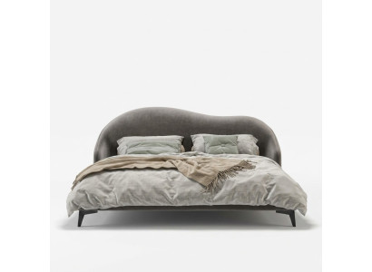Italian bedroom furniture upholstered double bed design beds