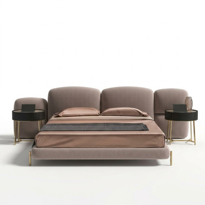 Upholstered bed bedroom beds 180x200 Italian design