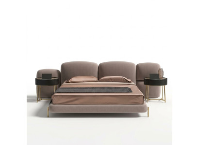 Upholstered bed bedroom beds 180x200 Italian design