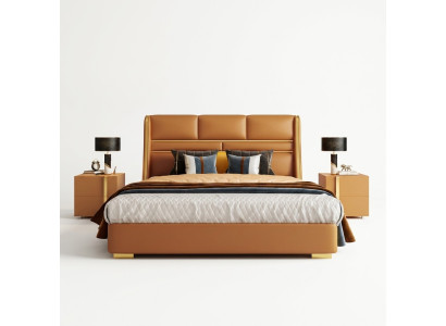 Classic bed double bed beds wood country style bedroom