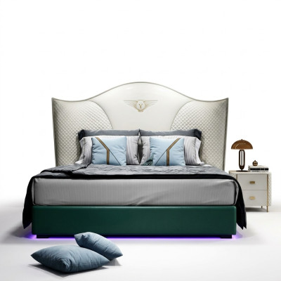 Classic Baroque Style Bed Double Beds Bedroom 180x200cm