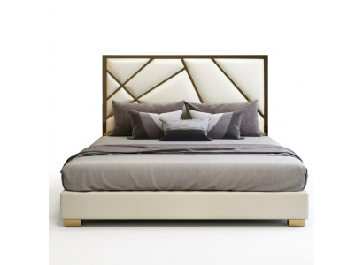 Bed Cushion Design Luxury Double Hotel Beds Sleeping Room Decoration Leather New