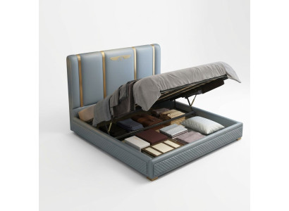 Bed Cushion Design Luxury Metal Beds Double Matrimonial Sleep Room Leather