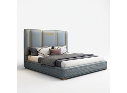 Bed Cushion Design Luxury Metal Double Beds Hotel Marital Bedroom