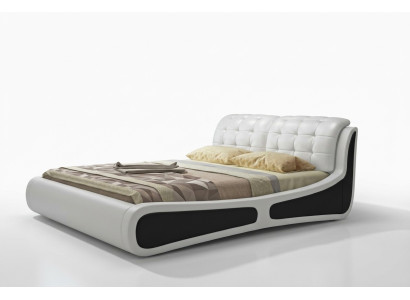 Bed Cushion Design Luxury Double Bed White 180x200cm Bedroom Leather