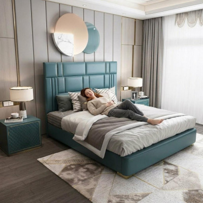 Luxury hotel bed double upholstered beds sleep room 180x200 double